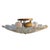 Mid-Century Modern Mid 20th Century Mid-Century Modern Italian Murano Gold "Rugiadoso" Art Glass Semi Flush Mount Ceiling Light For Sale - Image 3 of 9