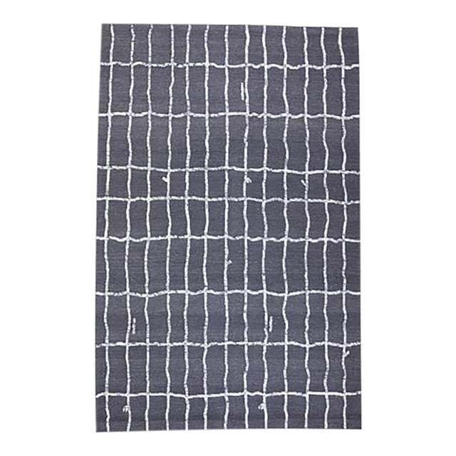 Hand-Knotted Modern Wool Rug. 9' X 12' For Sale