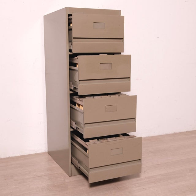Gray Filing Cabinet from Olivetti Synthesis, 1970s-1980s For Sale - Image 8 of 18