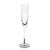 A matched pair of Mikasa Arctic Lights fluted champagne glasses in the original clear, no-trim version of the pattern....