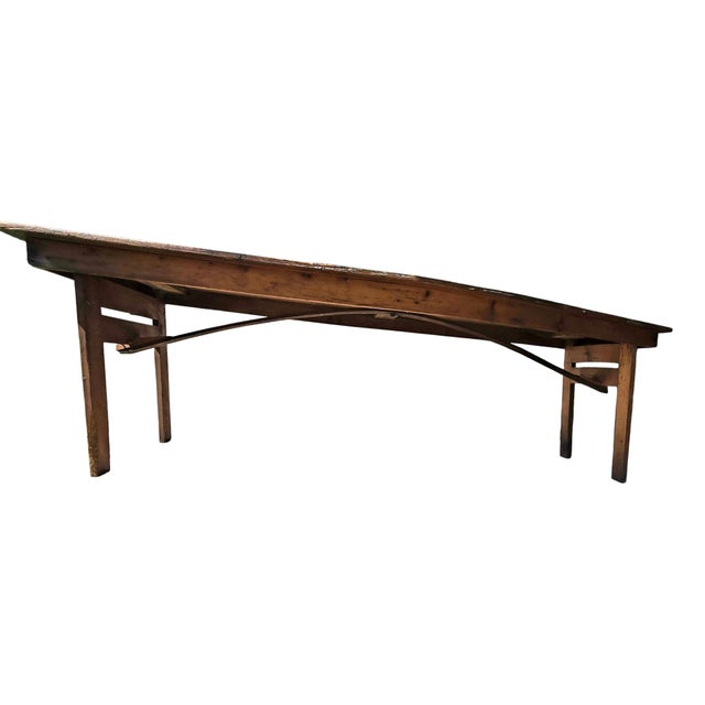 Antique "Clipper" Style Folding Table For Sale - Image 10 of 16