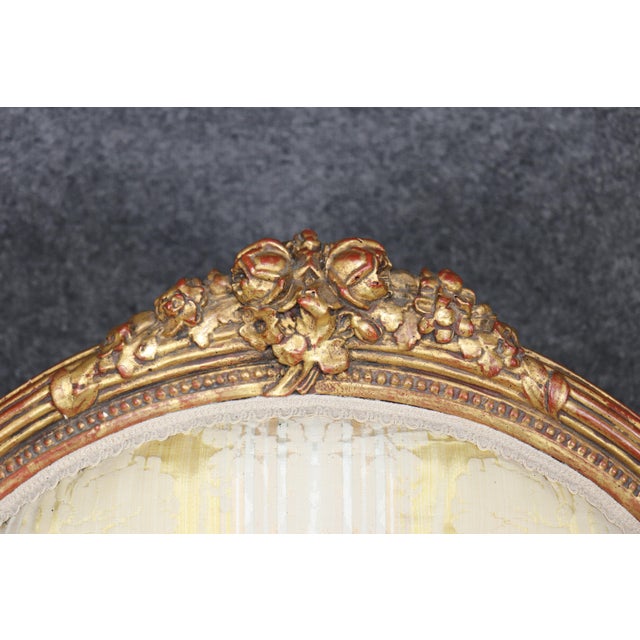 Cream Superb French Louis XV Giltwood and Gesso Monumental Wall Mirror For Sale - Image 8 of 10