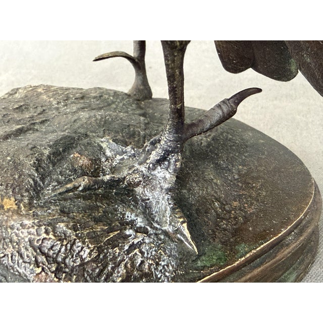 Ferdinand Pautrot, Bird, 1866, Bronze For Sale - Image 10 of 13