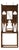 Vintage Carved Oak Hall Tree with Mirror and Coat Hooks, 1940s For Sale