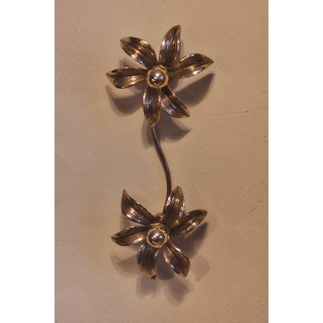 Brass Double Wall Light, 1970s For Sale - Image 12 of 15