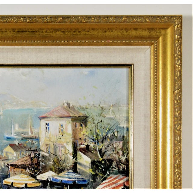 Lucien Delarue, Port de Menton (Harbor of Menton), Circa 1975 For Sale - Image 9 of 11