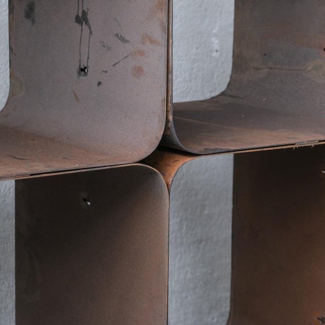 Brown Industrial Modular Display Shelf For Sale - Image 8 of 12