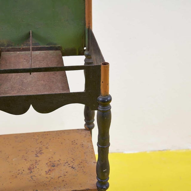 Metal Bedside Table, 1900s For Sale - Image 3 of 10