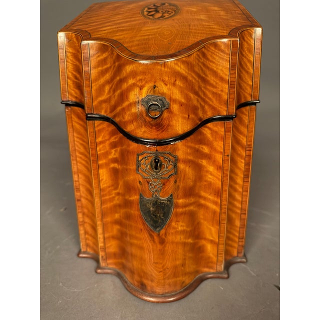 18th Century 18th Century English Satinwood Document Box With Exotic Wood & Silver Inlay, Circa 1780 For Sale - Image 5 of 18