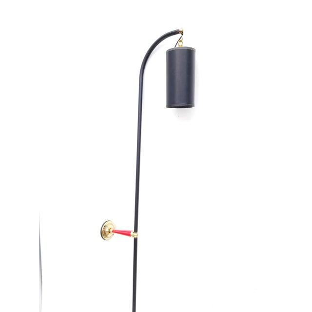 Black 1950s Mid-Century Modern Maison Lunel Sconce For Sale - Image 8 of 9