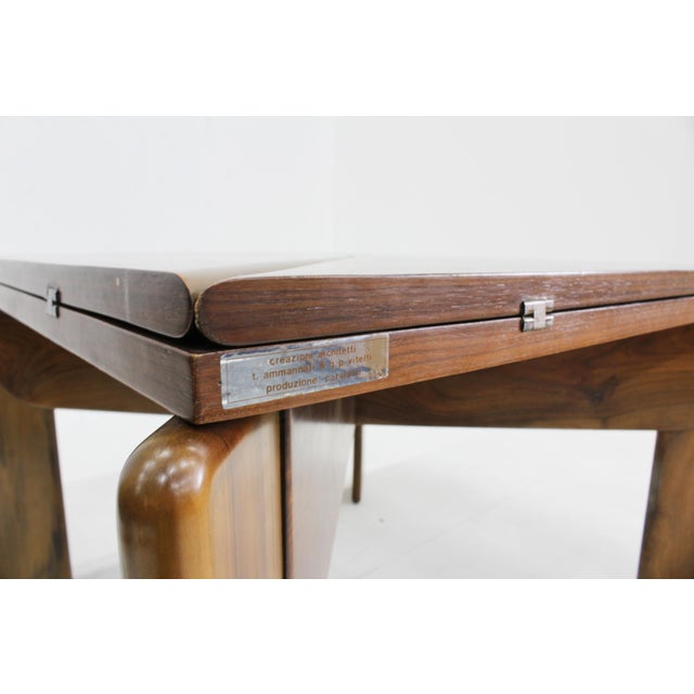 Wood Vintage Extendable Dining Table by Ammannati & Vitelli Giampiero for Catala, 1960s For Sale - Image 7 of 11