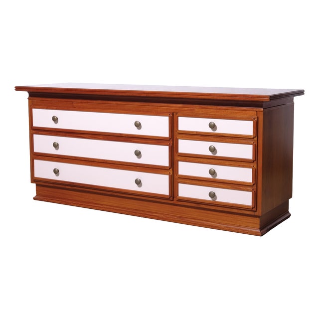 Vintage Wooden Chest of Drawers, Italy, 1970s For Sale