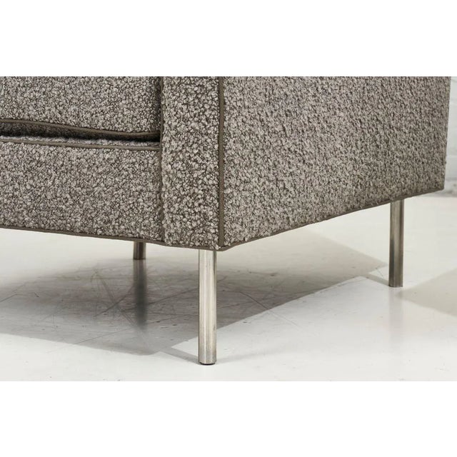 Pair Dunbar Chairs Gray Boucle, 1960 For Sale - Image 11 of 13