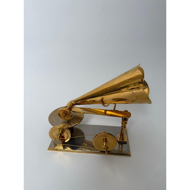 Handcrafted Golden First Gramophone by Emil Berliner, Germany, 1887 For Sale - Image 6 of 18
