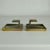 Vintage Architectural Push and Pull Bronze Door Handle Square, 1970s, Set of 5 For Sale - Image 13 of 15