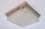 Square Ceiling Light Fixture with Brass Mounting and Original Chrome Plating, 1930s For Sale - Image 3 of 8
