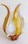 Murano Glass Vase Centerpiece in Amber and Opal White Glass, Italy, 1960s For Sale - Image 17 of 18