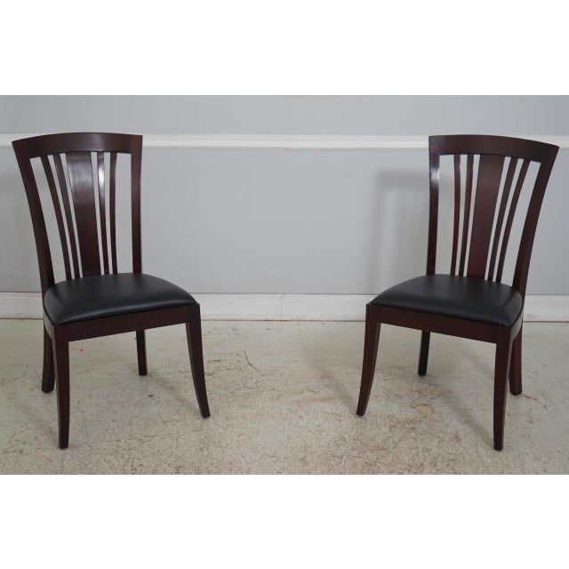 Set of 6 Stickley Cherry Metropolitan Dining Chairs For Sale - Image 13 of 18