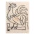 Bob Stanley, Mod Rooster Drawing 1970s Pop Art Lithograph Hand Signed For Sale