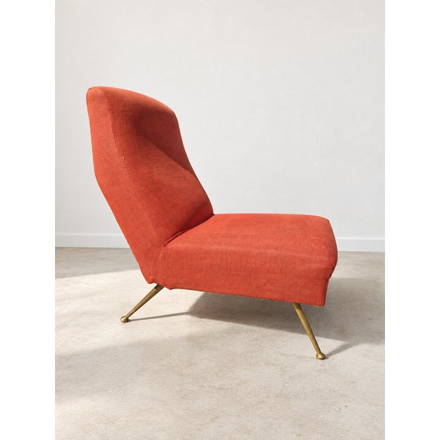 Red Italian Modern Slipper Armchairs by Marco Zanuso, 1960, Set of 2 For Sale - Image 8 of 11