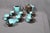 1960s Mid 20th Century Vallauris – Black and Turquoise Blue Faience Coffee Set - 15 pcs For Sale - Image 5 of 18