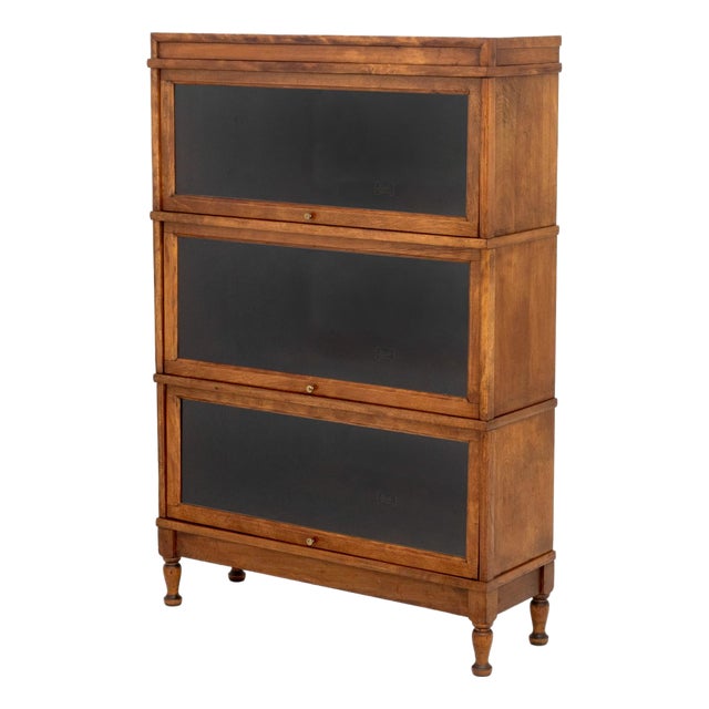 Hale Oak Sectional Barrister Bookcase For Sale