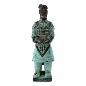 Vintage Bronze Verdigris Replica of Chinese “Teracotta” Warrior