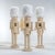 Contemporary Ortwin Resin Nutcracker Figurines with Fur Hat, Set of 3 For Sale - Image 3 of 3