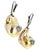 Diamond Baroque Fresh Water Yellow Pearl Earrings 14k Gold Certified For Sale - Image 4 of 9