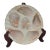 Late 19th Century Weimar Germany Iridescent Pink Porcelain Scalloped Oyster Plate For Sale