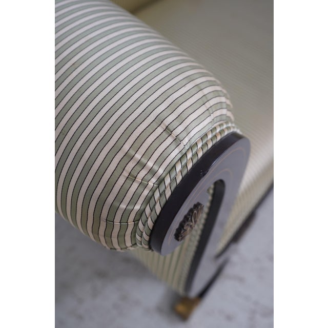 Vintage Regency Style Recamier Chaise Lounge For Sale - Image 9 of 12