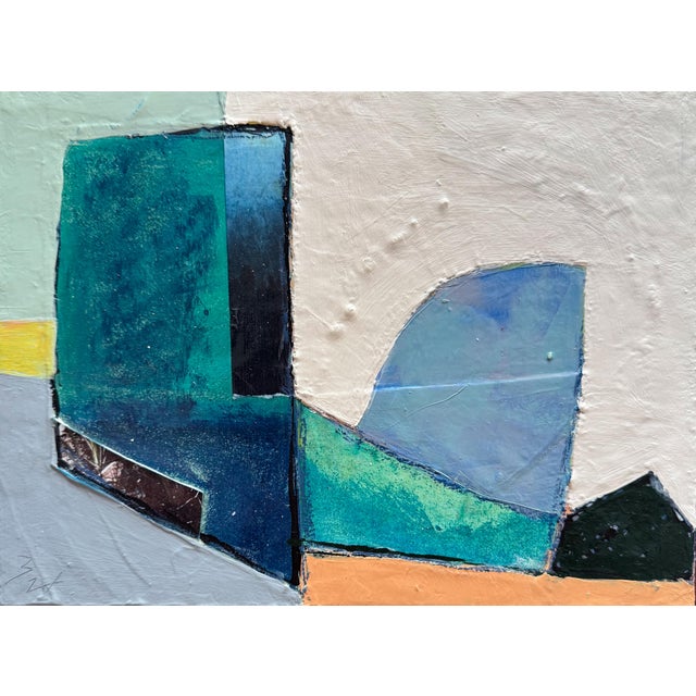 Paint "Reflections" Original Mixed-Media Abstract on Panel by Zac Woodiel For Sale - Image 7 of 8