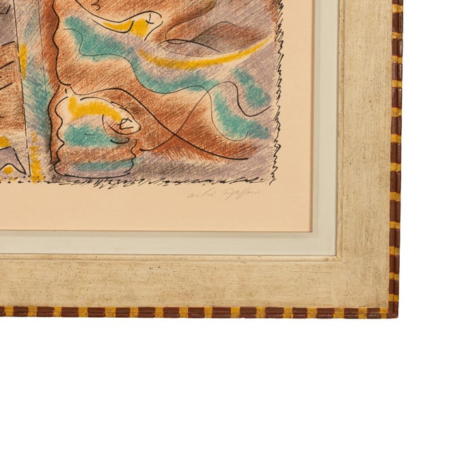 French Surrealist Color Etching "La Sibylle Et Les Astres" Signed & Numbered by André Masson, 1975 For Sale - Image 10 of 12