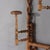 1920s Antique Oak Stick & Ball Hat Rack With Mirror C1920 For Sale - Image 5 of 9