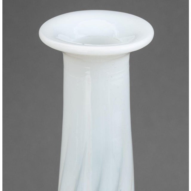 Modern French Opaline Glass Bottle Vase For Sale - Image 3 of 7