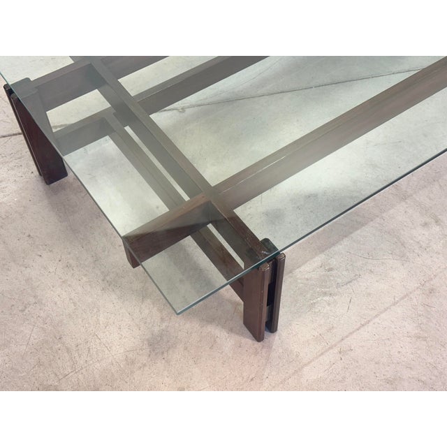 Brown Coffee Table from Cassina, 1960s For Sale - Image 8 of 14