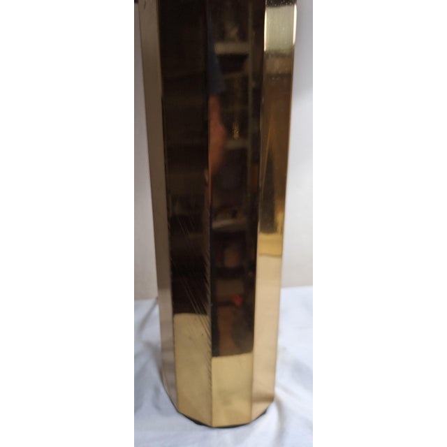 Black Large Vintage Table Lamps with Brass Base and Fabric Shade from Lamplove, 1970s, Set of 2 For Sale - Image 8 of 10