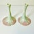 Vintage Home is pleased to offer this pair of Porcelain Lilly Botanical taper Candle Holders. The design is a coastal Art...