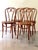 Vintage Thonet Sweetheart Bentwood Cane Bistro Cafe Chairs--Set of 4 For Sale - Image 9 of 9