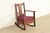 Charles Limbert Limbert Antique Mission Oak Arts & Crafts Rocking Chair, Circa 1910 For Sale - Image 4 of 12