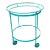 1960s Tropitone Turquoise Circular Cart For Sale