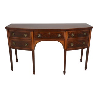 Baker Hepplewhite Inlaid Mahogany Historic Charleston Sideboard For Sale