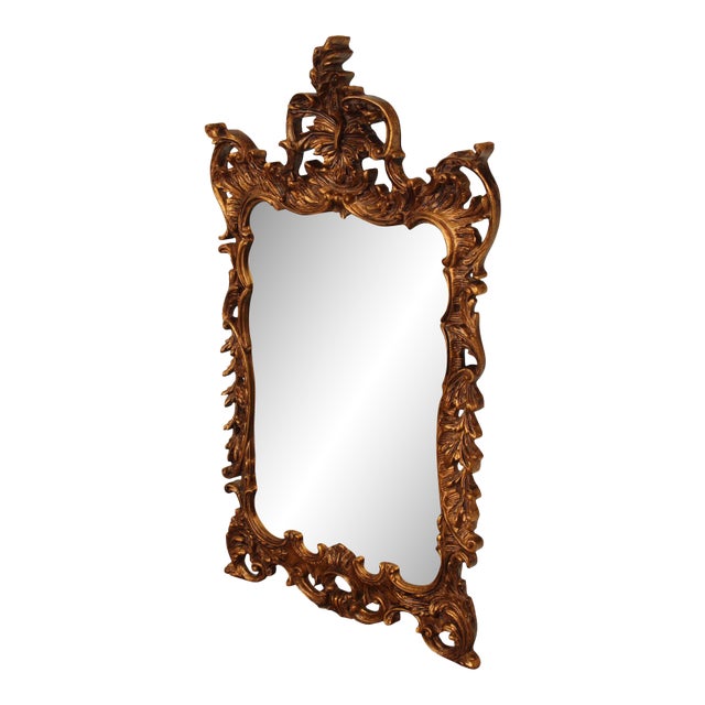 John Richard Rococo Style Gilt Carved Frame Wall Mirror For Sale
