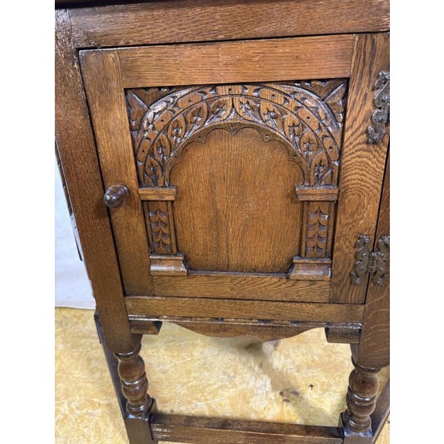 Vintage Canted Side Cabinet from Wood Brothers, 1970s For Sale - Image 9 of 10