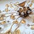 1970s Large Gilt Metal Ceiling Lamp with Leaves and Flowers, 1960s For Sale - Image 5 of 7