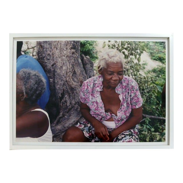 Late 20th Century Haiti Elderly Woman Photograph Chantal James For Sale