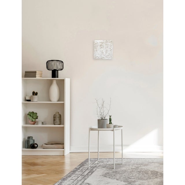 Textile Forces of Nature 6 - Thick Texture Impasto Sculptural Original Wall Artwork by Len Klikunas For Sale - Image 7 of 10