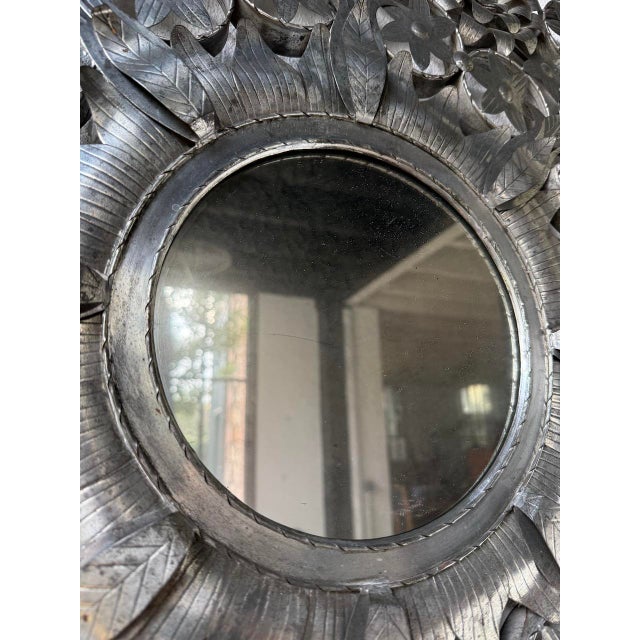 Vintage Mexican Metal Mirror, 1960s For Sale - Image 13 of 18