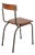 Mid-Century Modern Industrial School Chair by Willy Van Der Meeren for Tubax, 1950s For Sale