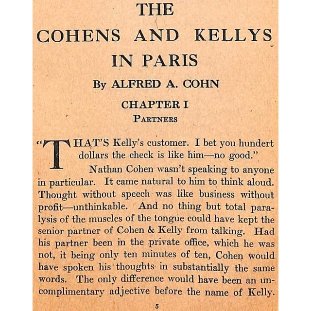 "The Cohens and Kellys in Paris" Book 1928 Sidney, George and Macdonald, J. Farrell For Sale In New York - Image 6 of 9